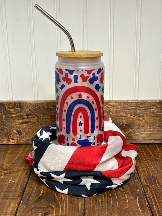 USA glass “can” tumbler